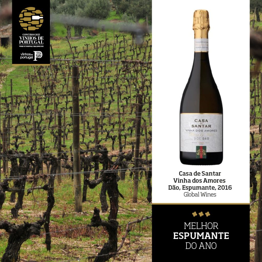 Casa de Santar Vinha dos Amores Espumante Touriga Nacional, 2016, distinguido melhor Espumante do Ano