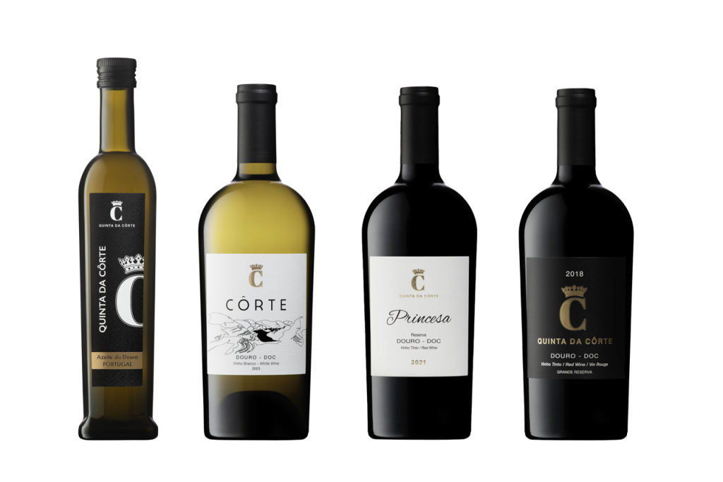 Quinta da Côrte apresenta novas colheitas de vinho e azeite: Côrte, Princesa Reserva, Quinta da Côrte Grande Reserva e Azeite Biológico Extra Virgem